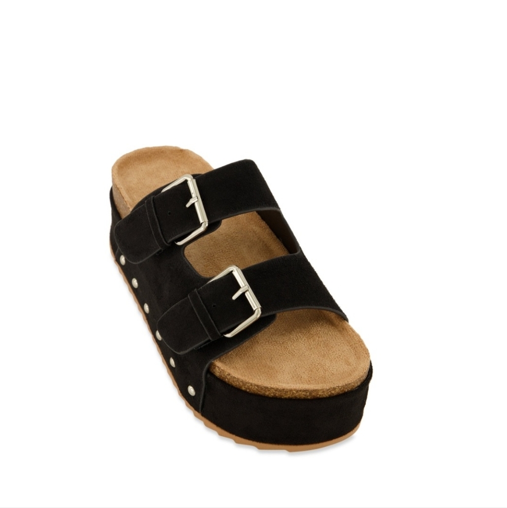 Platform slide sandals